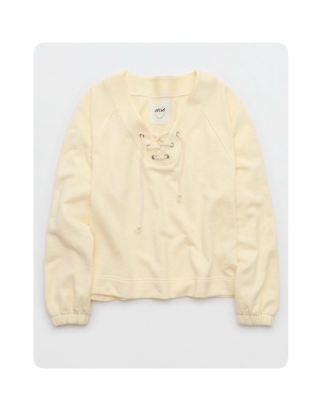 NWOT Aerie Lace Up Sweatshirt